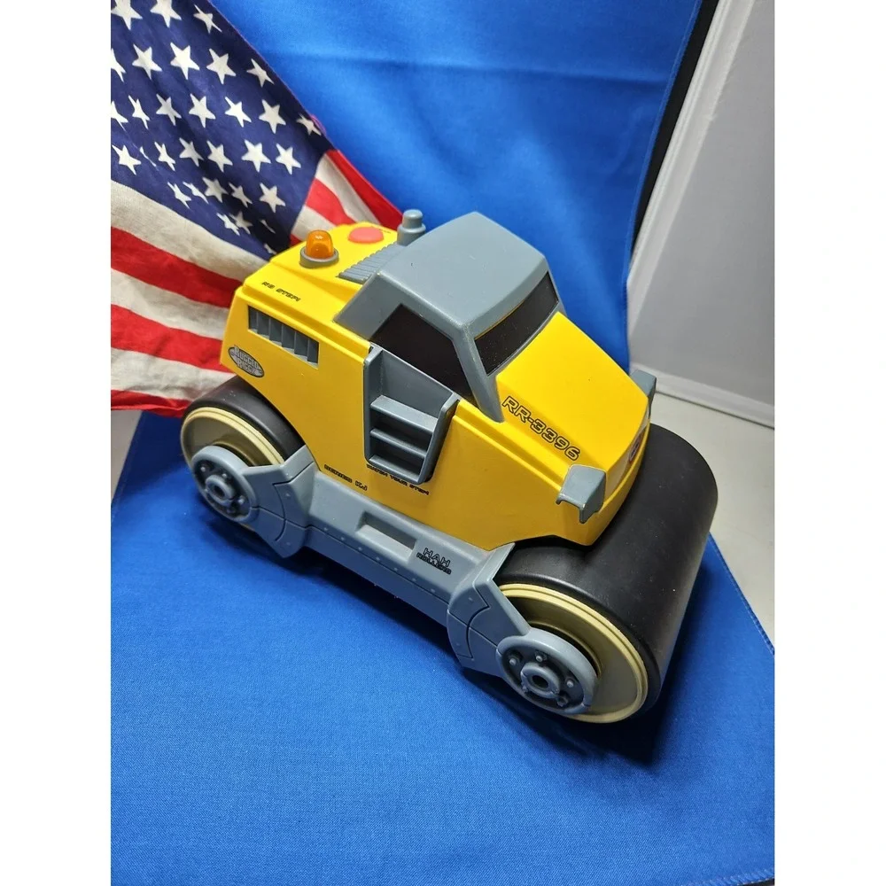 Little Tikes Rugged Riggz Steamroller RR-3396 Construction Sound WORKS Y2K VTG